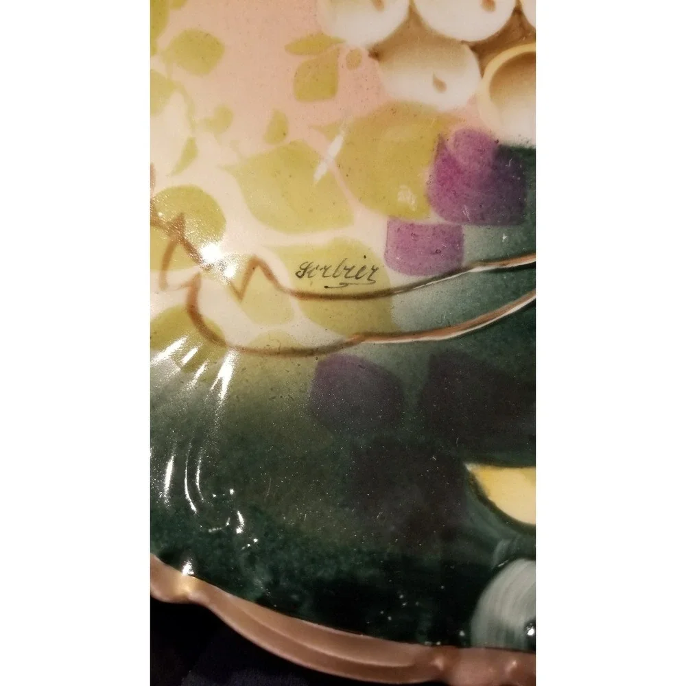 Vintage/Antique LS & S Carlsbad Austria Hand Painted Artist Signed Bowl